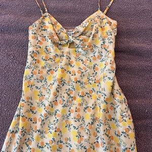 Lucy Paris yellow midi dress